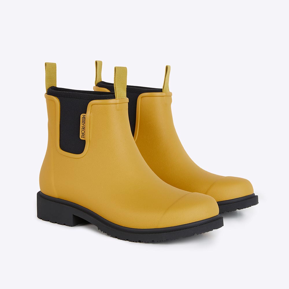 Bobbi Ankle Boot // Mustard Yellow & Black [Retired]