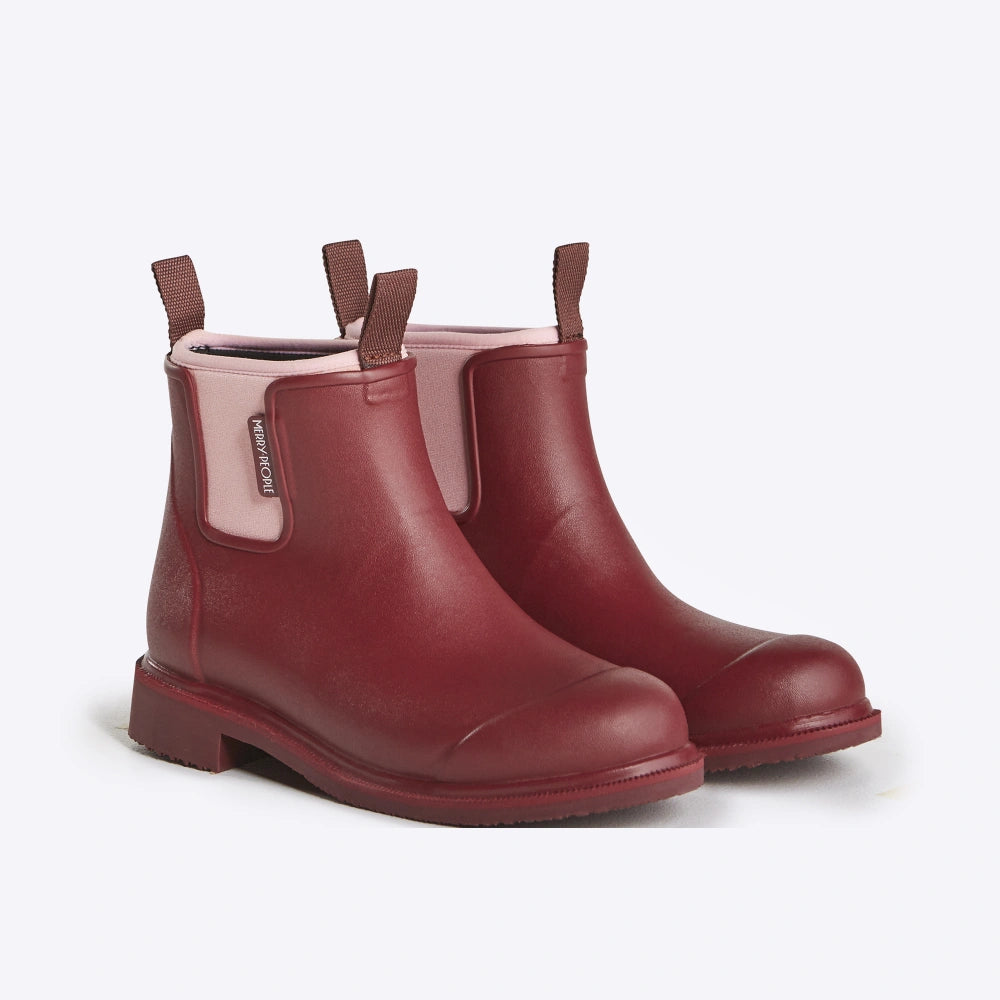 Bobbi Ankle Boot // Beetroot & Light Pink [Retired]