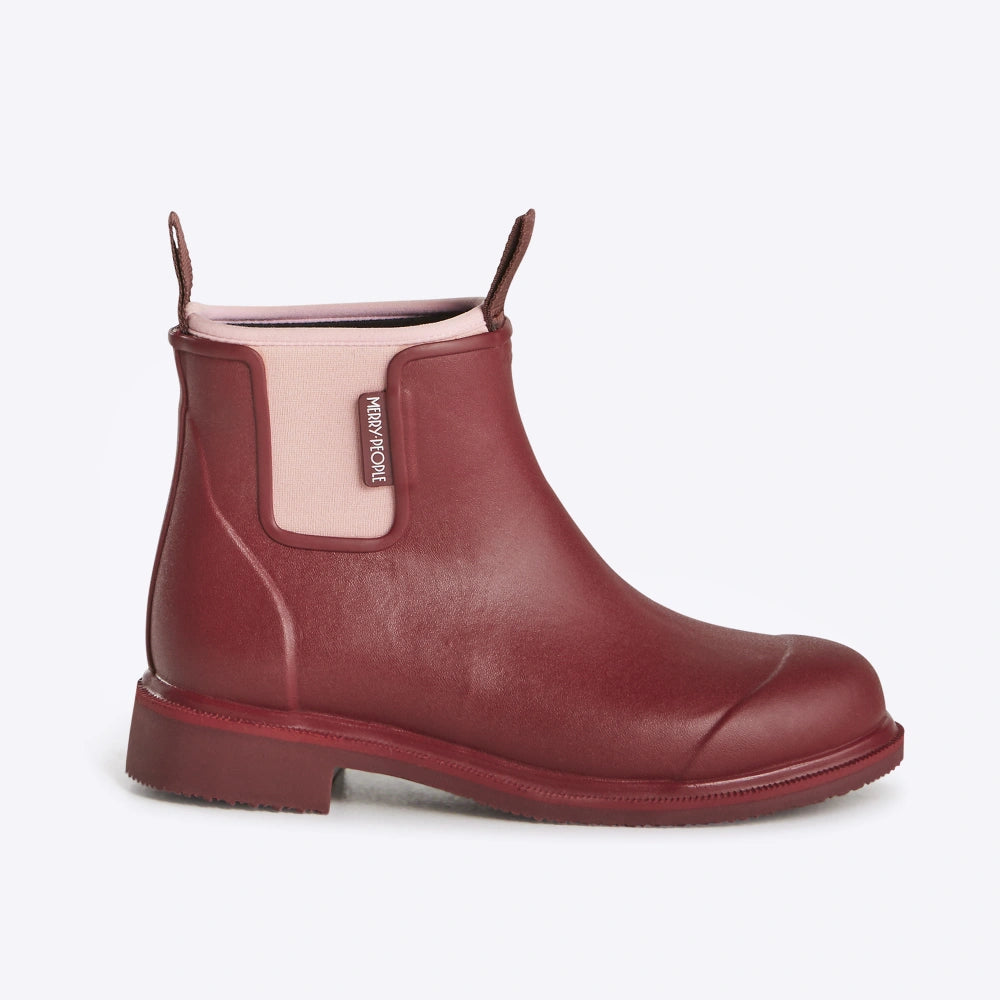 Bobbi Ankle Boot // Beetroot & Light Pink [Retired]
