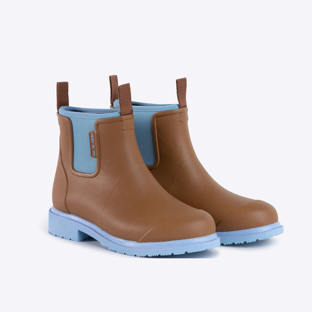 Bobbi Ankle Boot // Chestnut & Ice Blue [Retired]