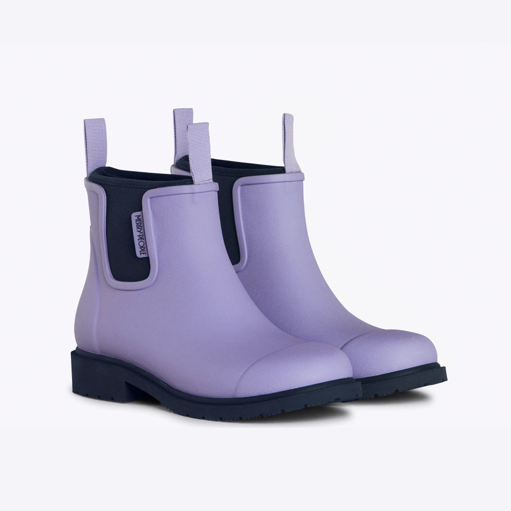 Bobbi Ankle Boot // Lavender & Navy [Retired]