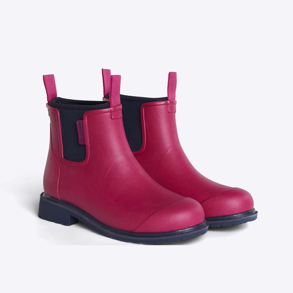 Bobbi Ankle Boot // Magenta & Navy [Retired]