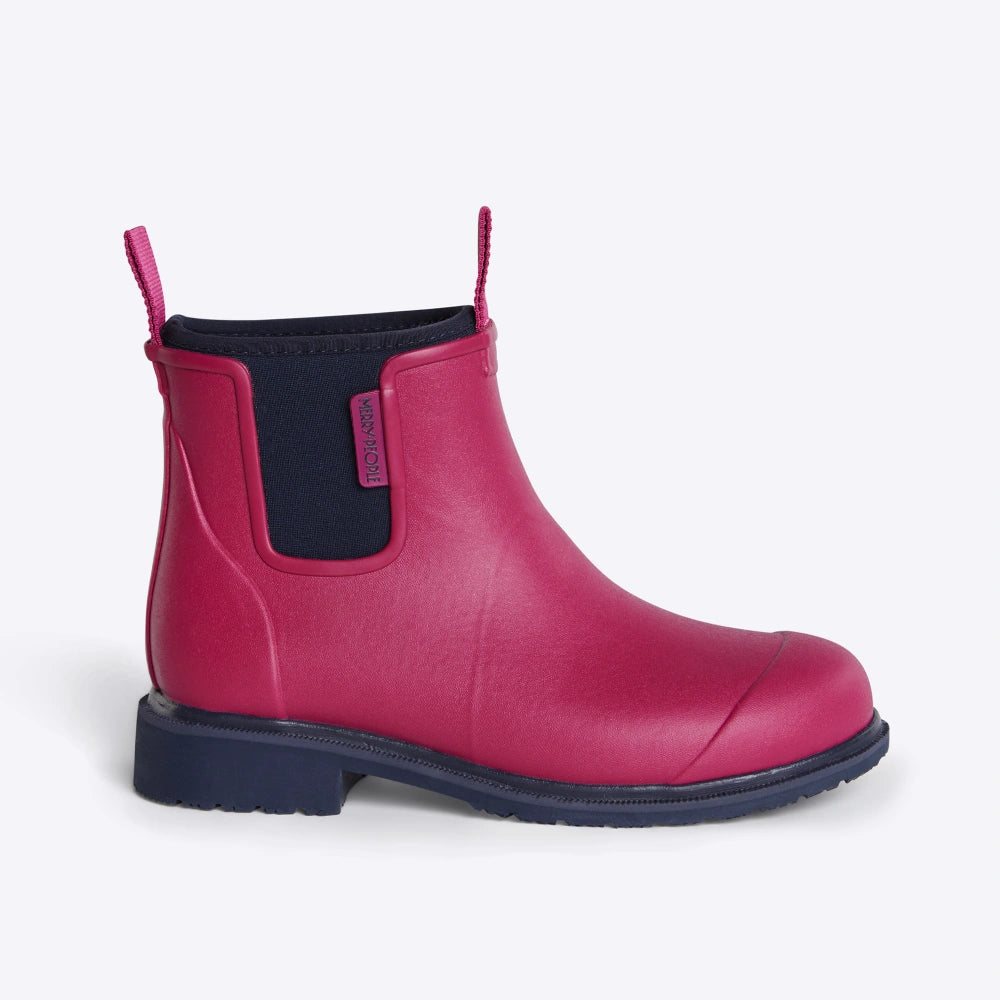 Bobbi Ankle Boot // Magenta & Navy [Retired]