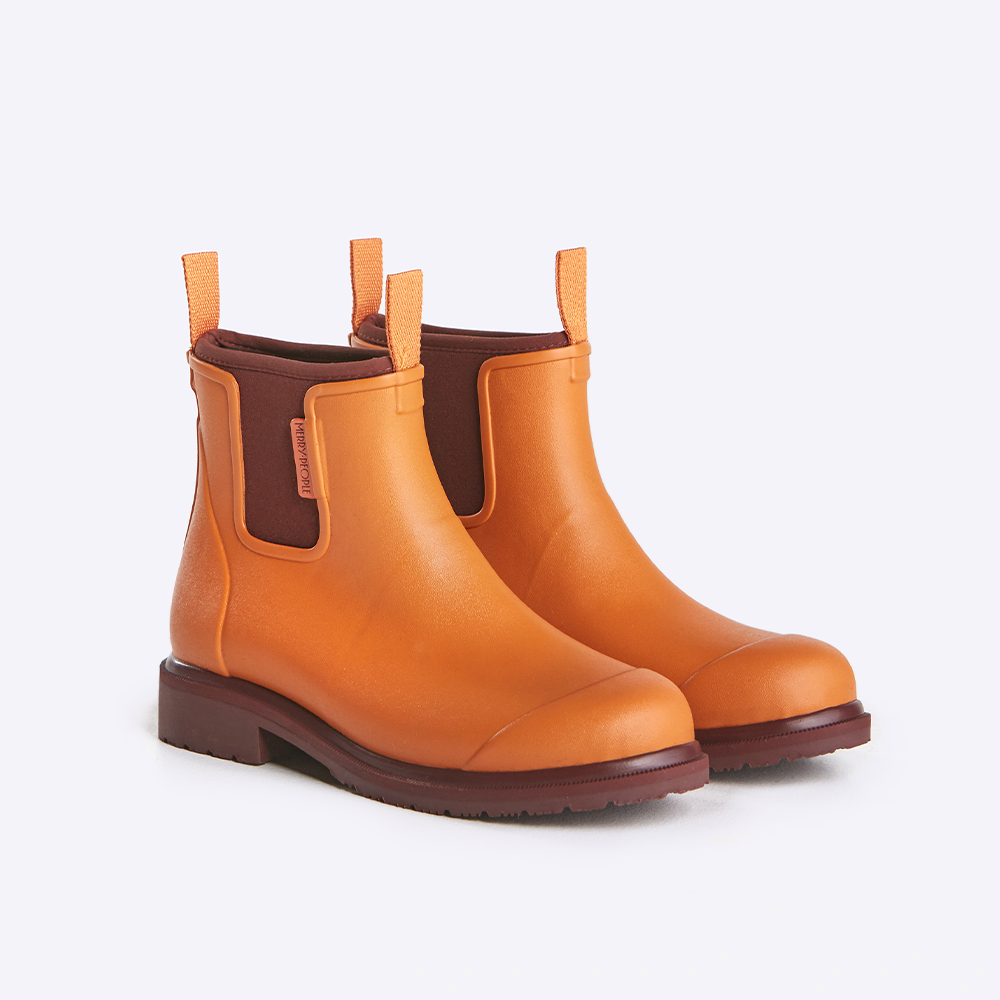 Bobbi Ankle Boot // Orange & Pomegranate [Retired]